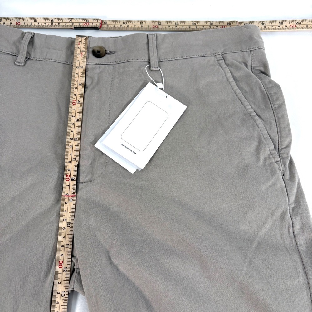 Raith Chino Pants Taupe Gray Cotton Blend Tapered Fit Mens 36L New - Picture 7 of 10